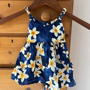 Floral Blue and Yellow Dress